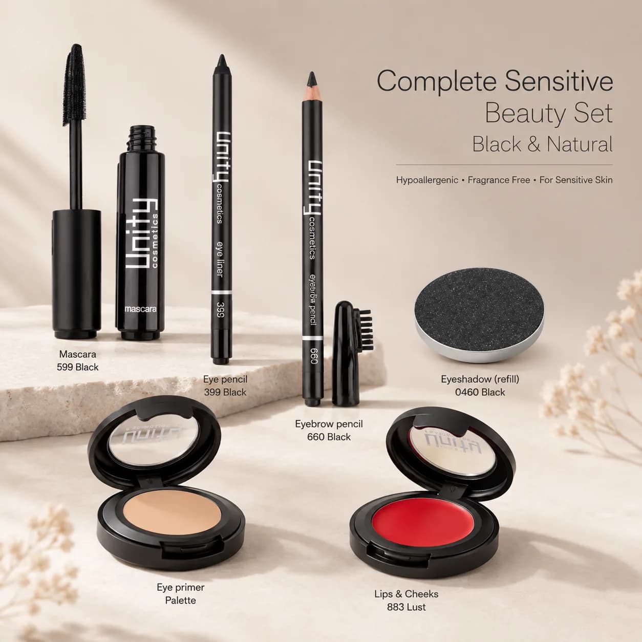 Complete Sensitive Beauty Set – Black & Natural